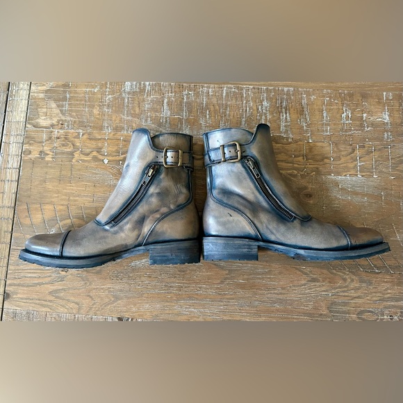 Men’s Freebird Chayse Brown Leather Boots, Size 9 - Picture 5 of 8